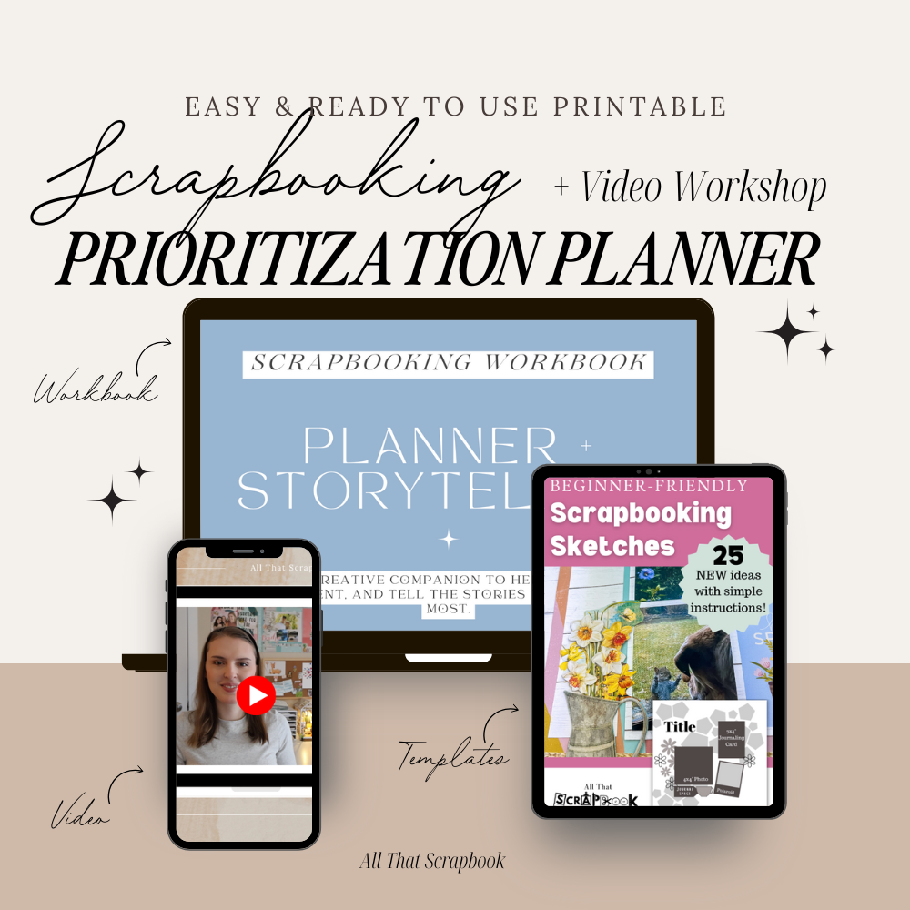 Scrapbook Planner & Storytelling Workbook (+Video Workshop!)