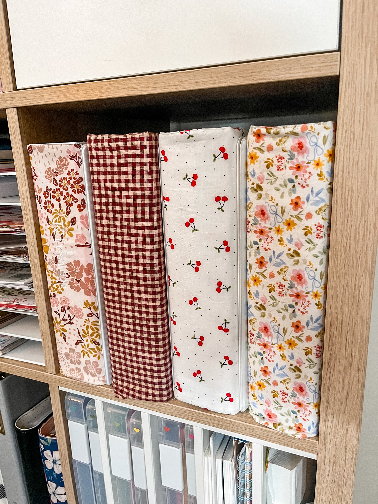 Brown & Pink Floral Scrapbook Album | Handmade Scrapbook With Embroidery