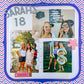 Personalized Birth Flower Scrapbook Album