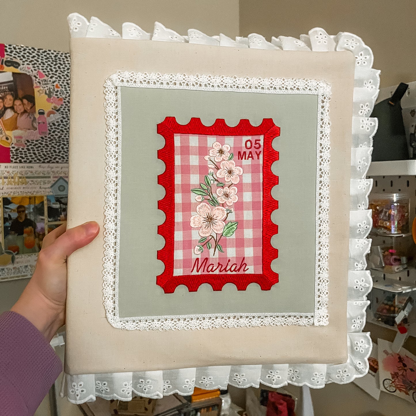 Personalized Birth Flower Scrapbook Album