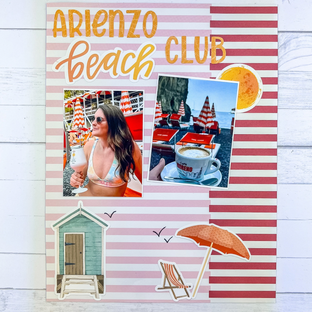 Handmade Travel Scrapbook Journal personalized