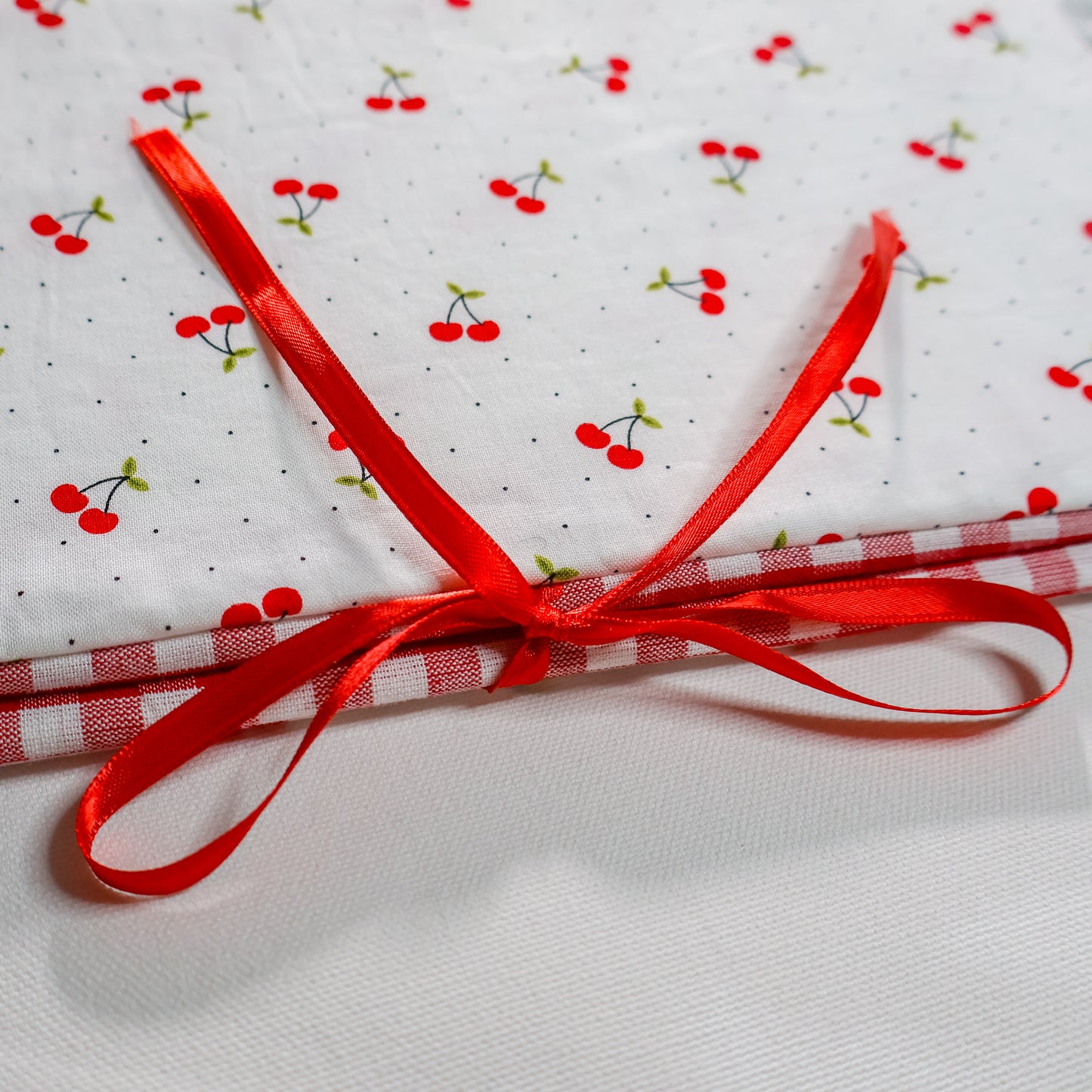 Red Cherry Scrapbook Album | Handmade Scrapbook With Embroidery