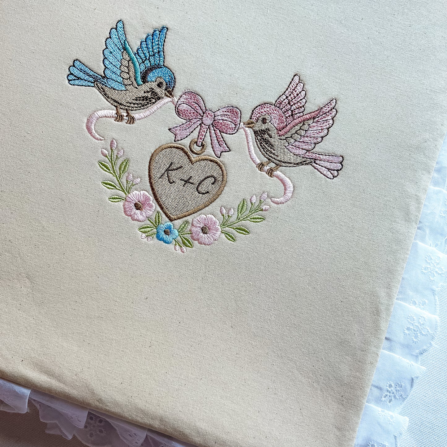 Love birds scrapbook anniversary gift
