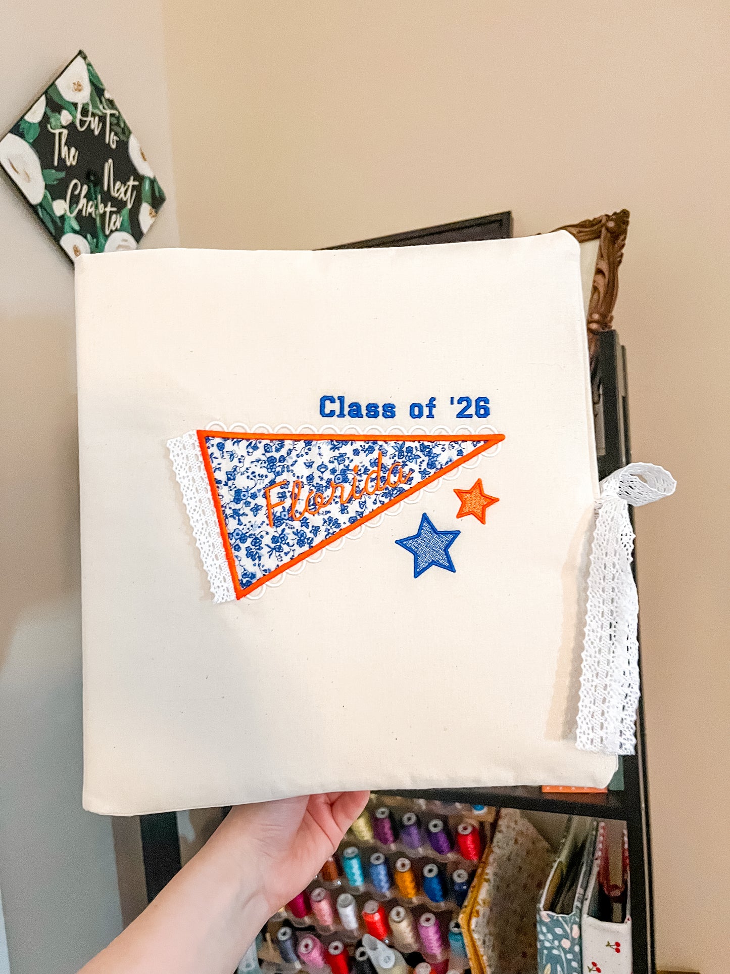 Custom College Scrapbook Album Pennant