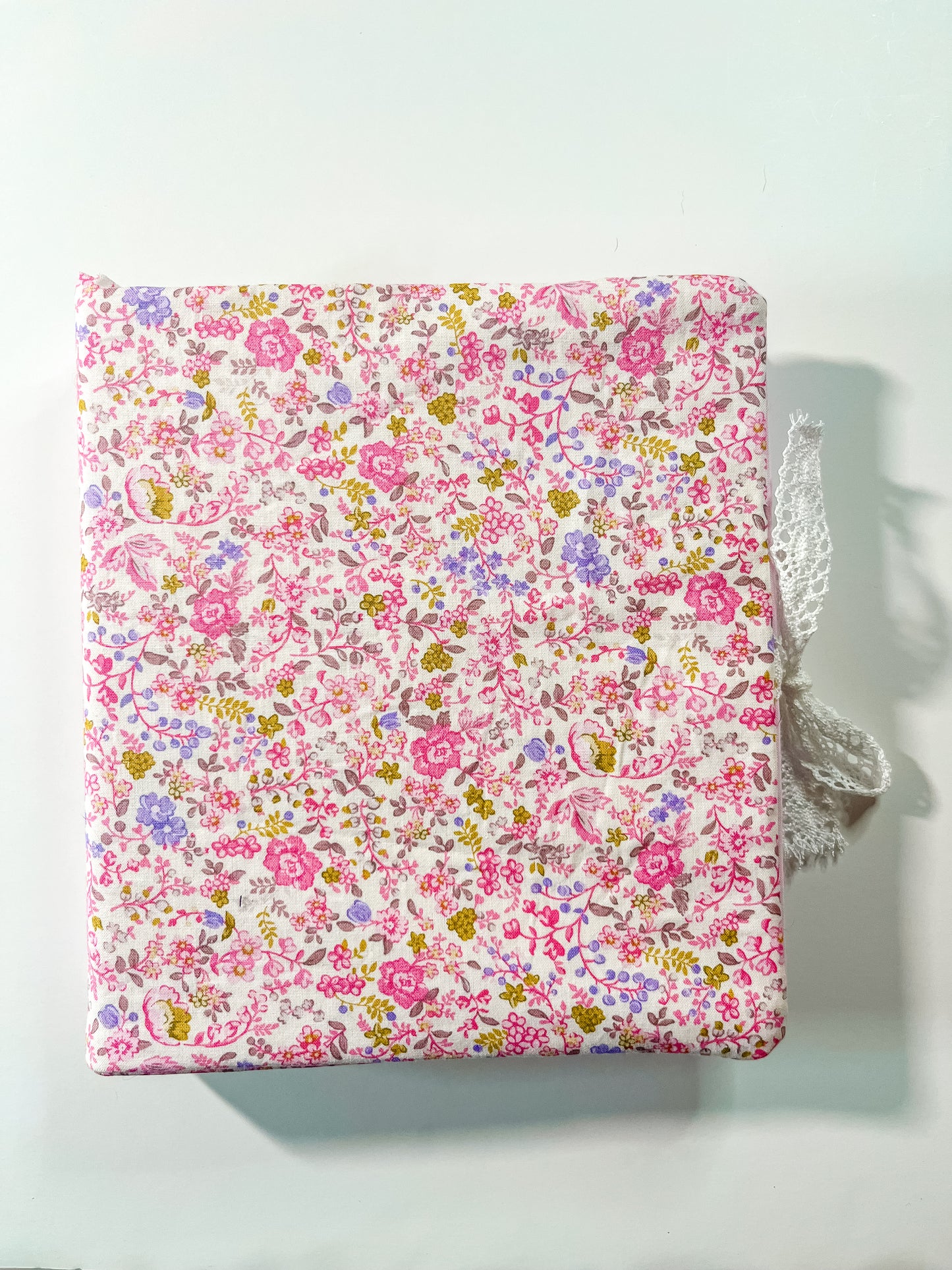Pink Floral Scrapbook Album | Handmade Scrapbook With Embroidery
