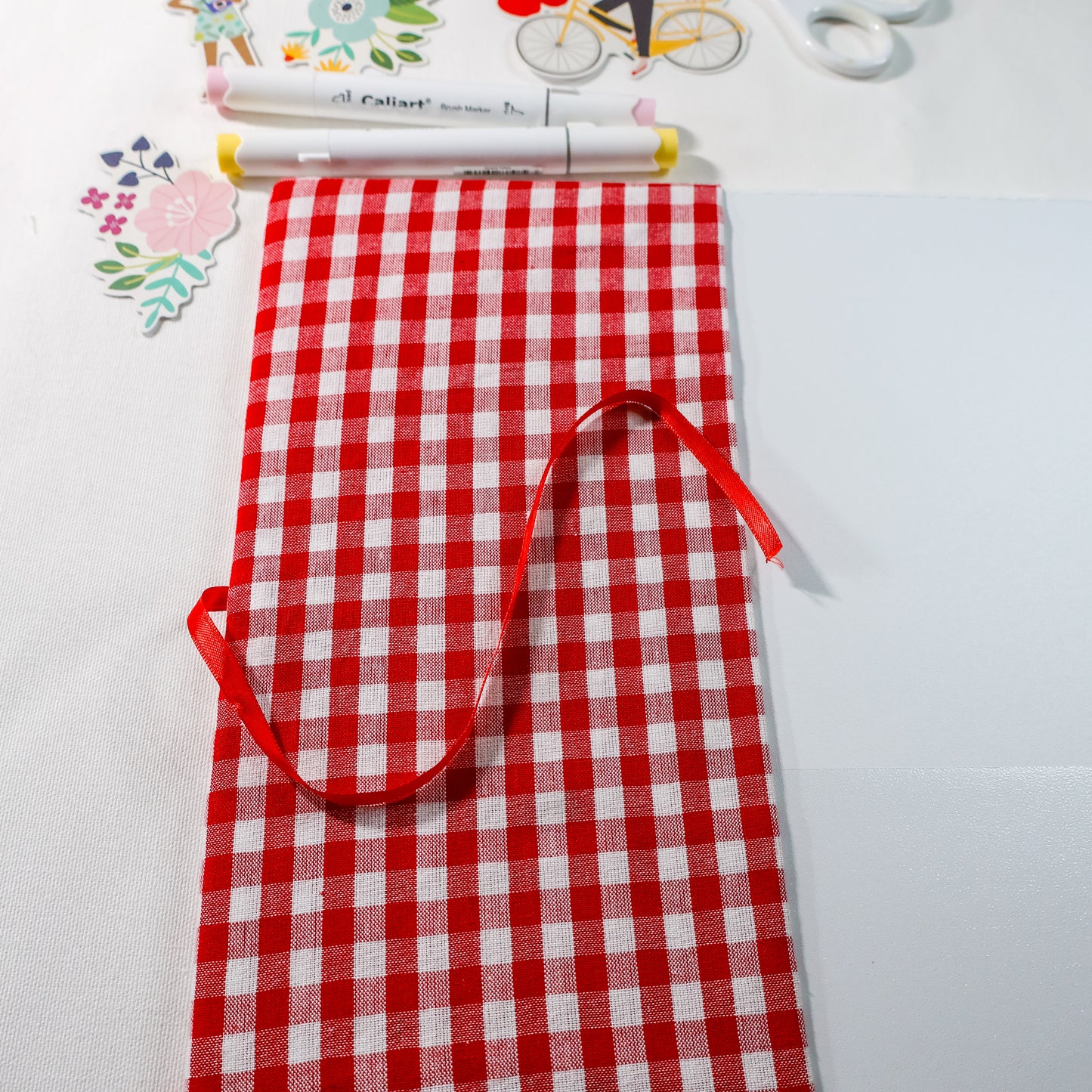 Red Cherry Scrapbook Album | Handmade Scrapbook With Embroidery