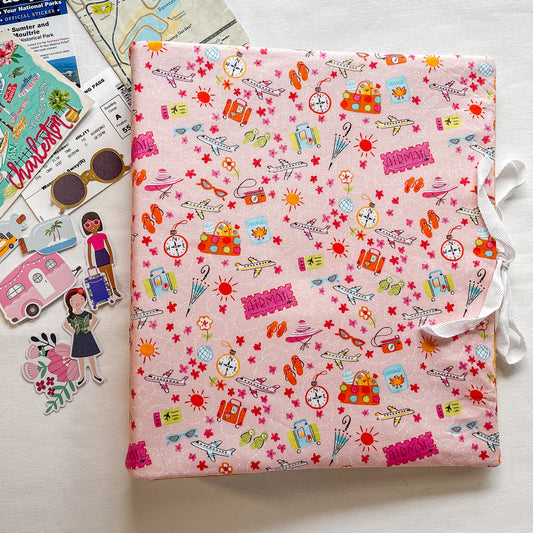 Handmade Travel Scrapbook Journal personalized