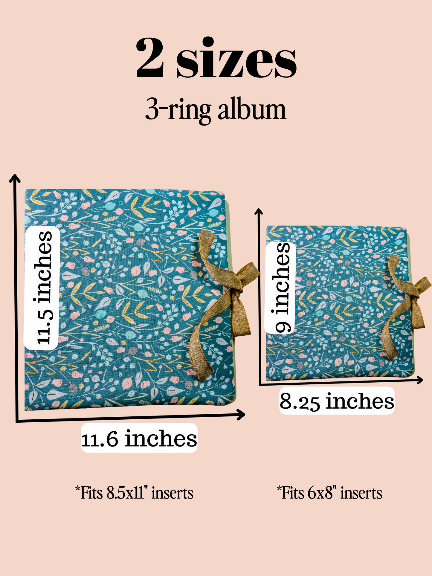 Blue Floral Scrapbook Album | Handmade Scrapbook With Embroidery