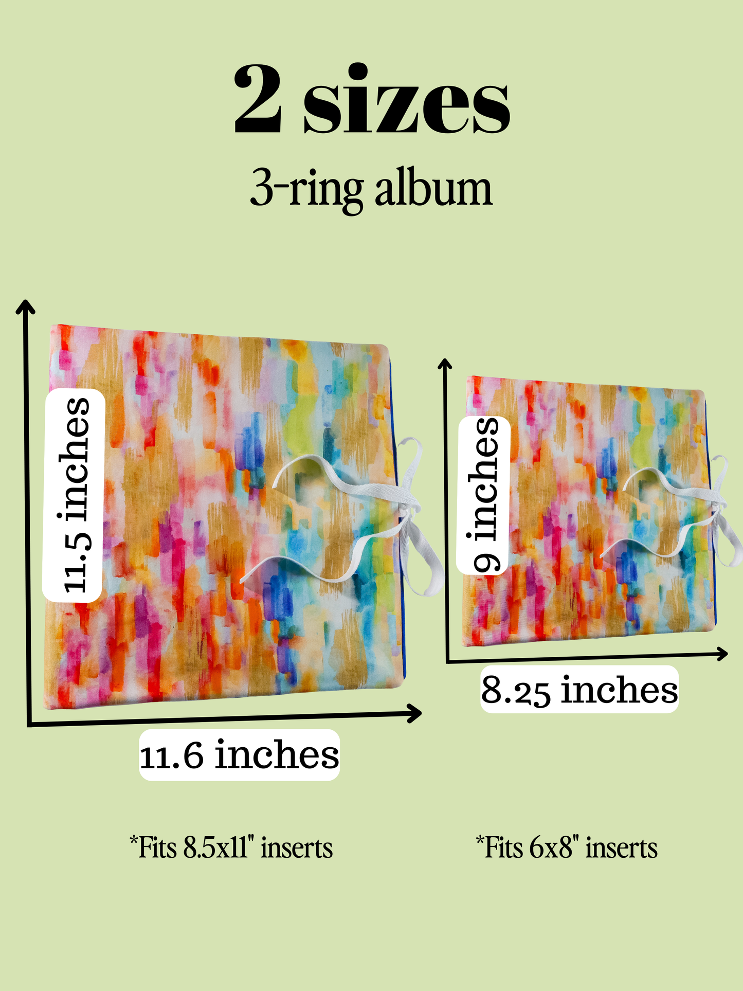 Vibrant Rainbow Handmade Scrapbook Album | Customizable scrapbooking with Embroidery, Colorful 3-ring Travel Scrapbook, Personalized gift