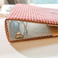 Red Gingham Scrapbook Album | Customizable Scrapbook With Embroidery