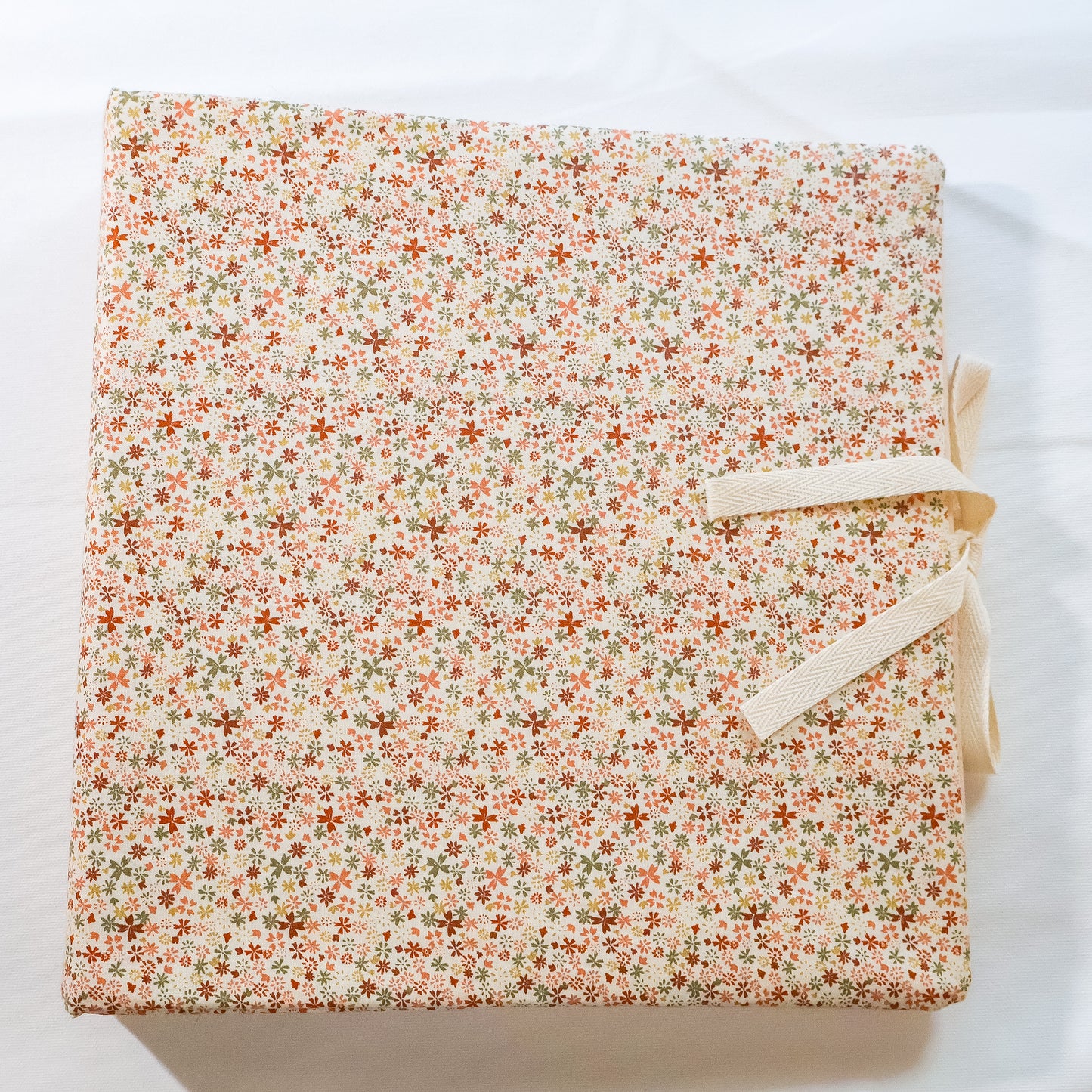 Rustic Floral Scrapbook Album | Customizable Embroidered Scrapbook Album With Flowers