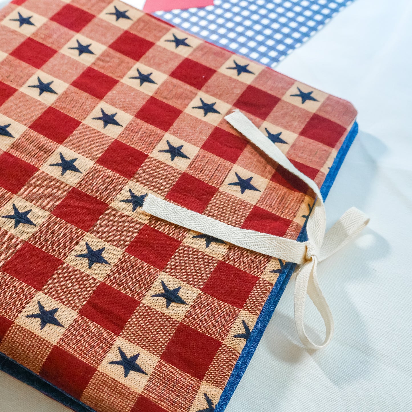 Stars & Stripes Scrapbook Album | Customizable Embroidered Scrapbook Album for Military, Patriotic