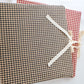Black and Tan Gingham Scrapbook Album | Customizable Scrapbook With Embroidery