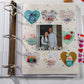 Shabby Chic Handmade Scrapbook Album | Customizable scrapbooking with Embroidery, Patchwork 3-ring Scrapbook, Personalized gift