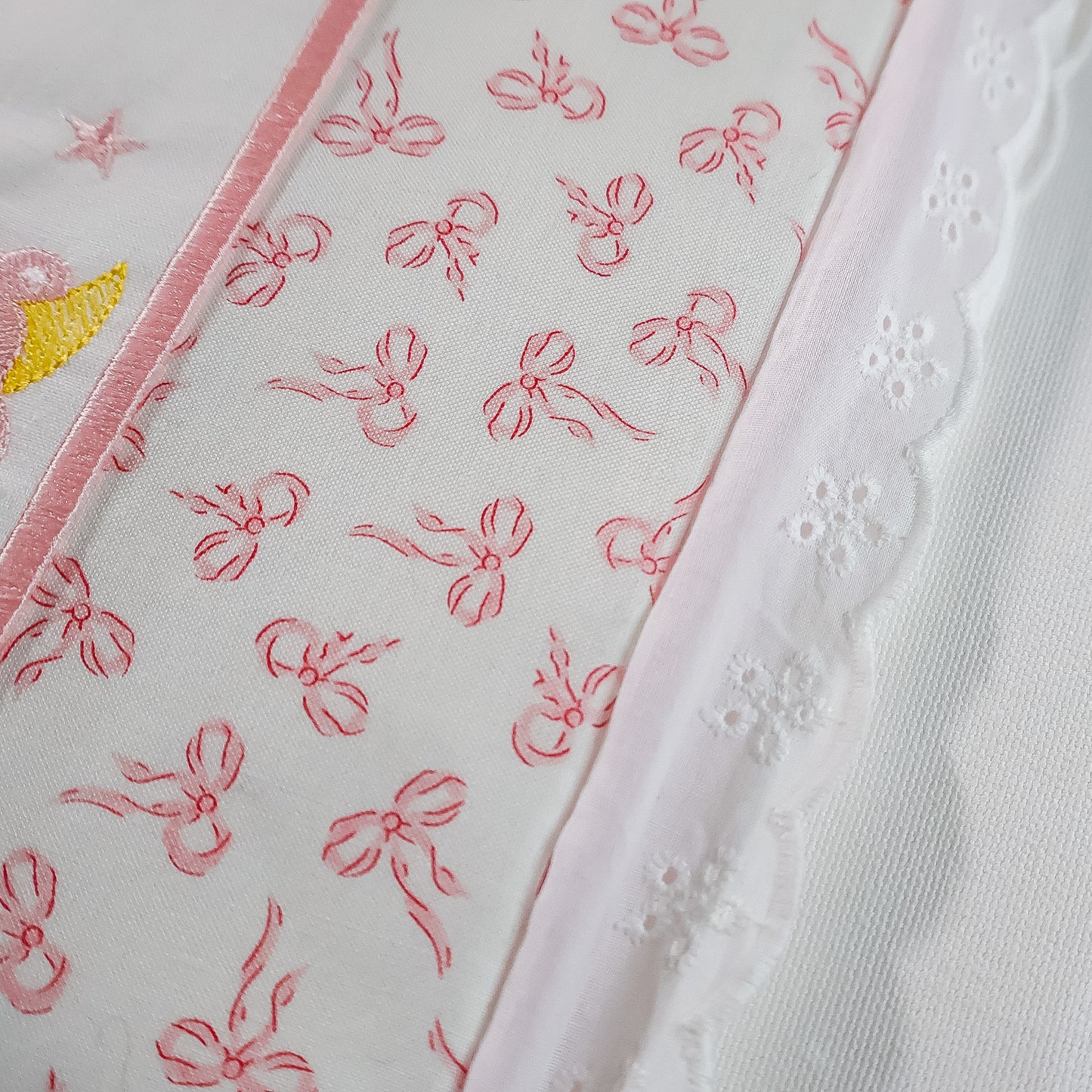 8.5x11 Pink Baby Girl Scrapbook, Sleeping Bear