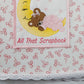 8.5x11 Pink Baby Girl Scrapbook, Sleeping Bear
