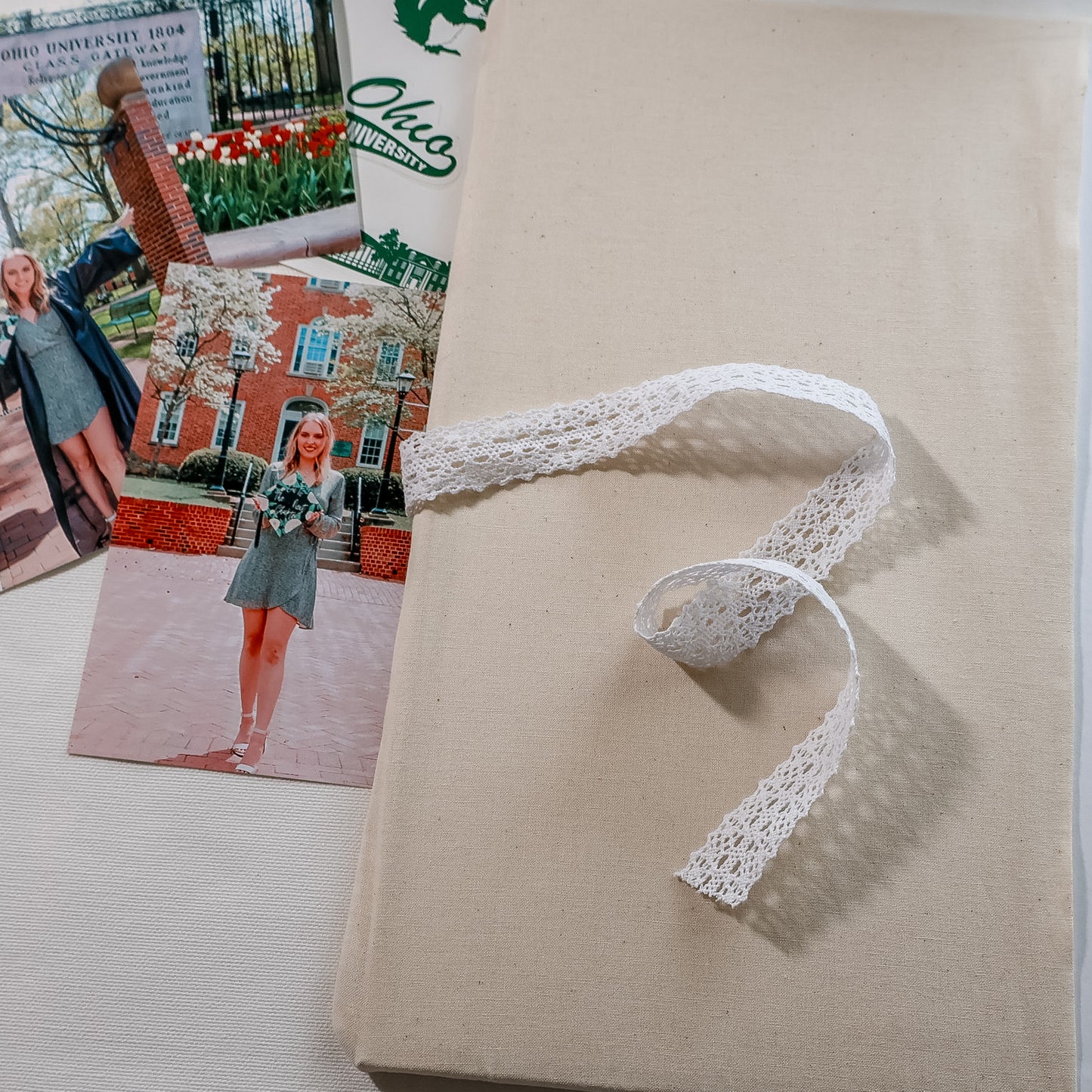 Custom College Scrapbook Album Pennant